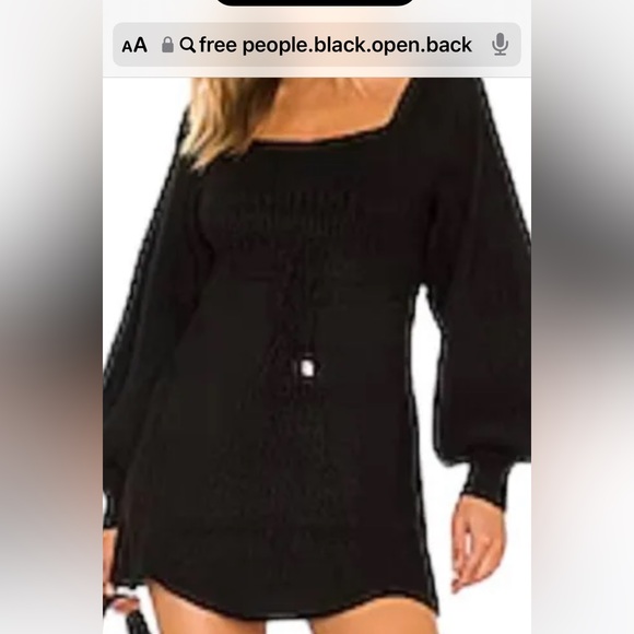 Free people open back sweater dress - Picture 5 of 5